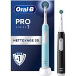 ORAL B Brosse à dents électrique Pro 1 Duo Bleue/Noire