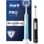 Voir la diapositive 1 : ORAL B Brosse à dents électrique Pro 1 Duo Bleue/Noire