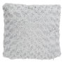 Voir la diapositive 1 : ATMOSPHERA Coussin Imitation Fourrure  Bouclée  45x45cm Gris Clair