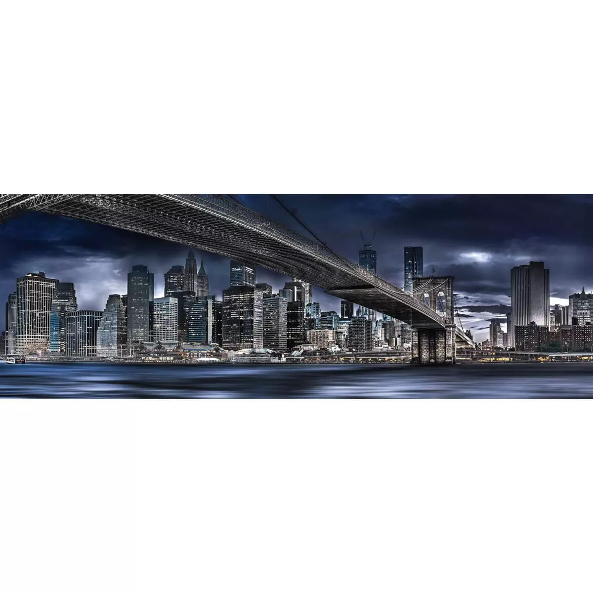 Schmidt Puzzle panoramique 1000 pièces : New York, nuit noire