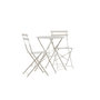 Voir la diapositive 3 : Paris Prix Ensemble Table de Jardin & 2 Chaises  Tao  71cm Beige