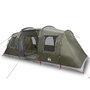 Voir la diapositive 2 : VIDAXL Tente de camping tunnel 4 personnes vert olive impermeable