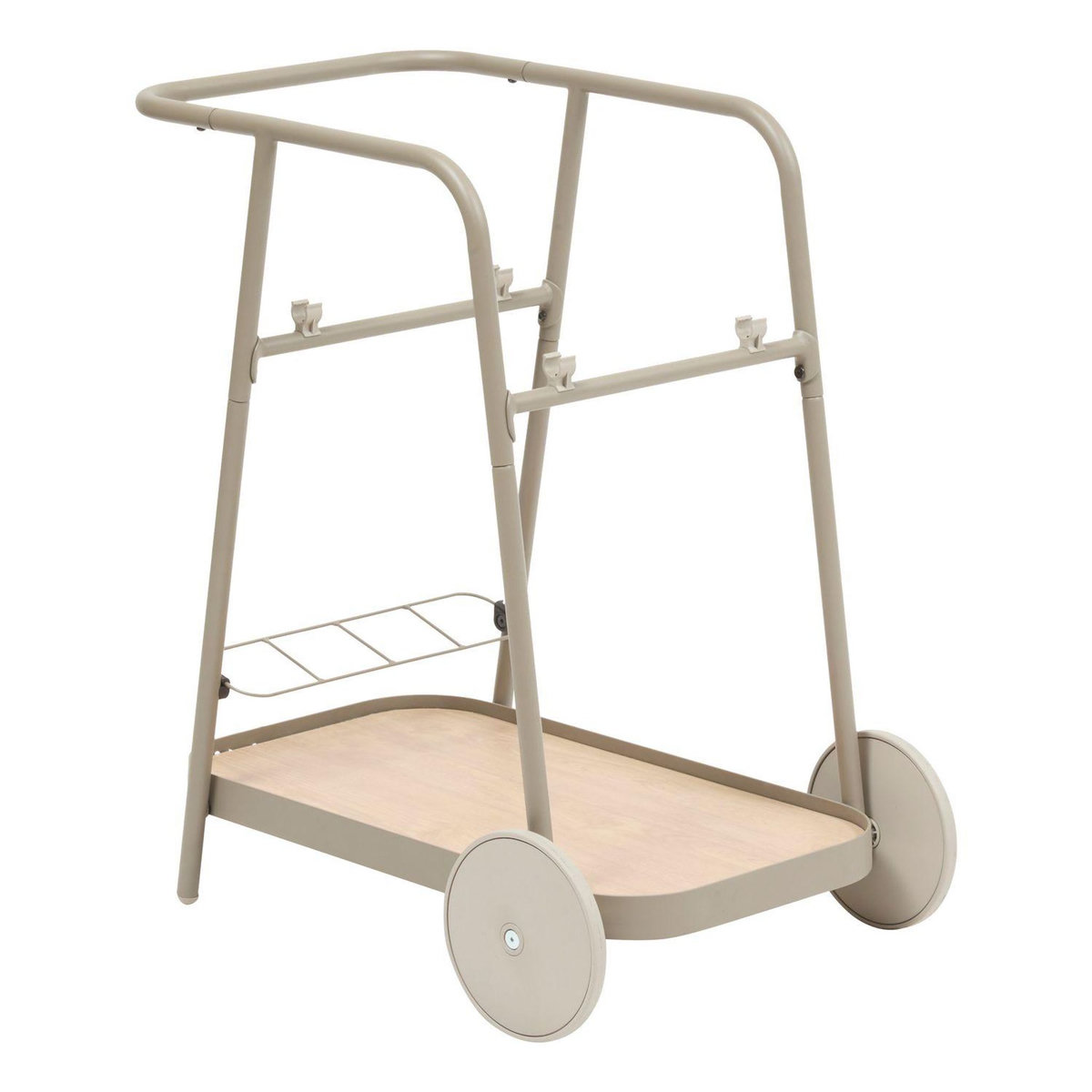 HESPERIDE Desserte de jardin à roulettes en aluminium EASINESS