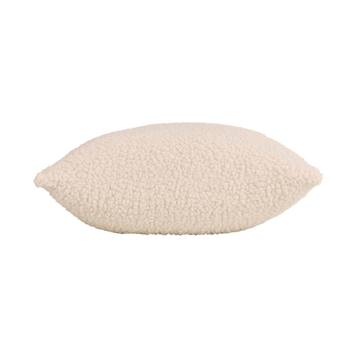 Paris Prix Housse de Coussin en Tissu Bouclette  Woolen  40x40cm Naturel