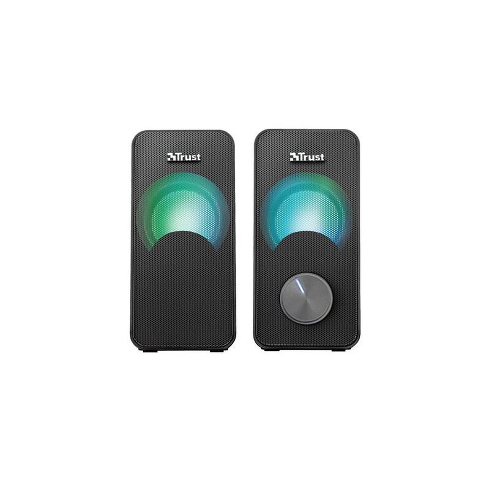 Trust Système d enceintes PC Trust Arys RGB 2.0 Compact Noir