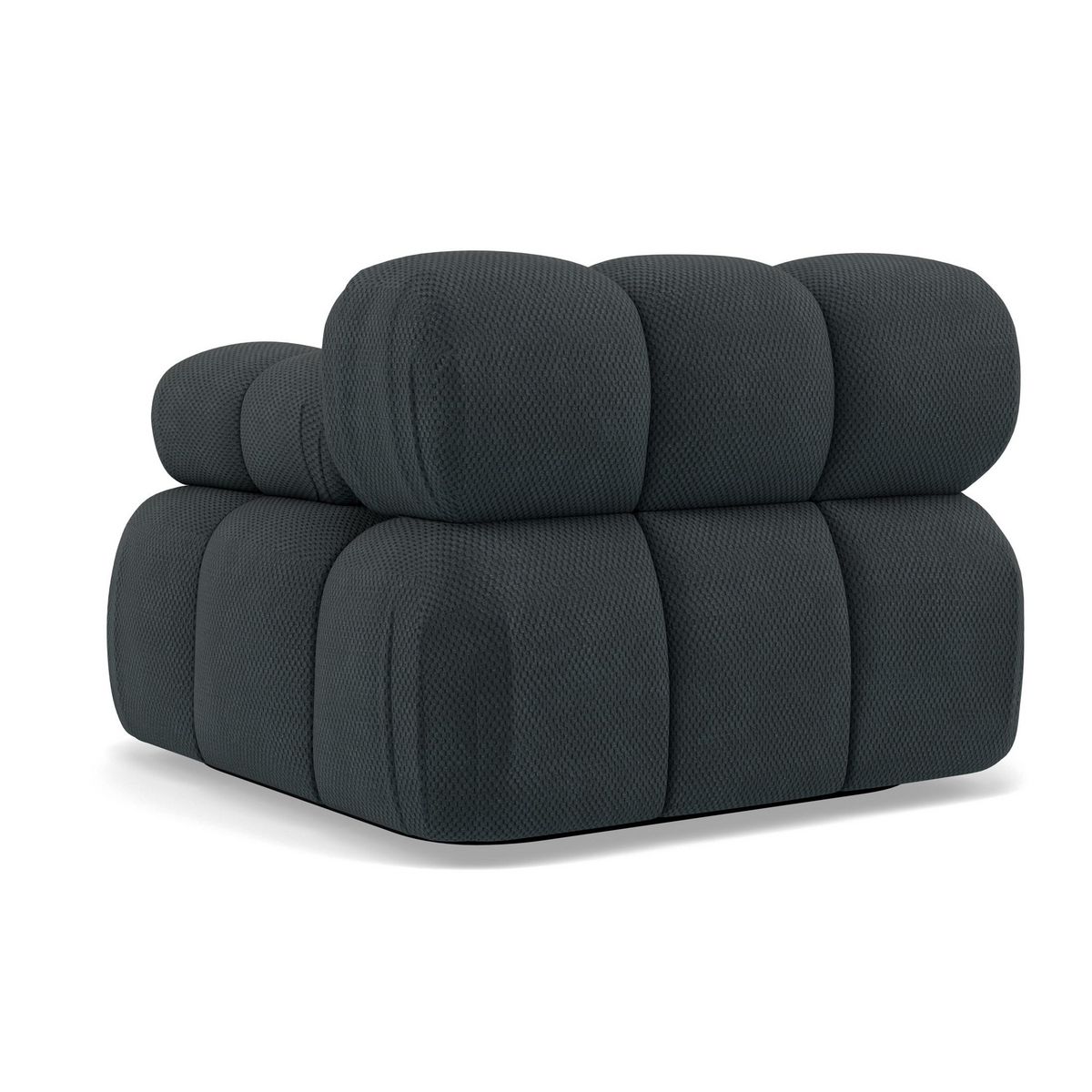 LISA DESIGN Ruby - module d'assise droit en velours texturé