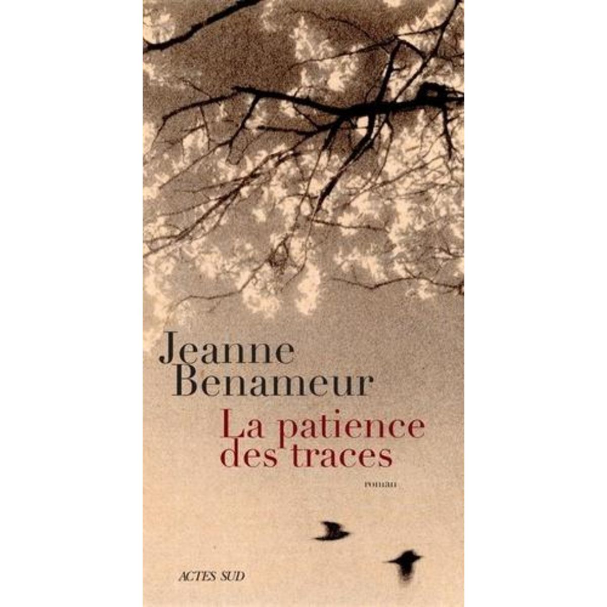 LA PATIENCE DES TRACES, Benameur Jeanne