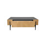 Voir la diapositive 4 : CONCEPT USINE Table basse en bois clair avec 2 grands tiroirs SEQUOIA