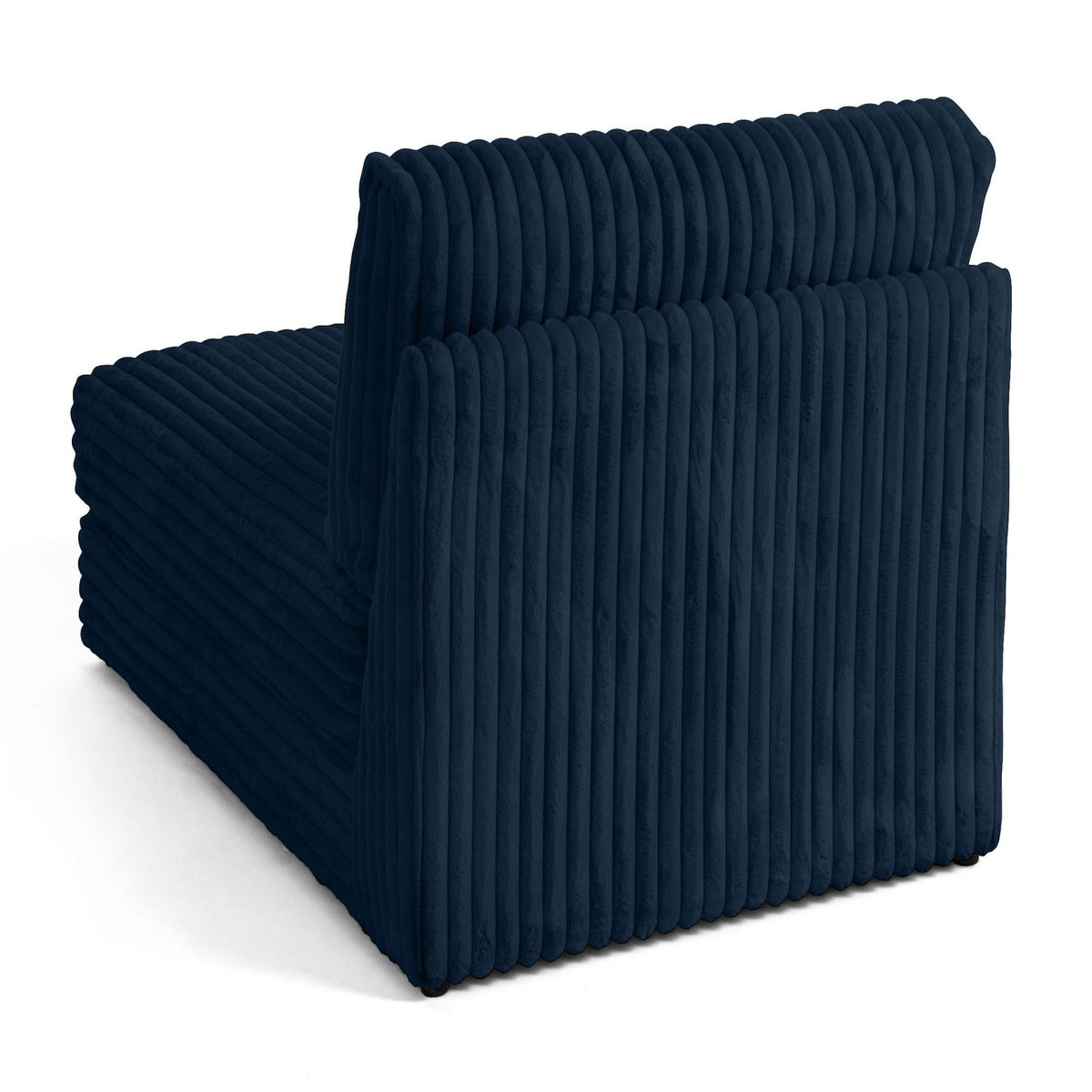 LISA DESIGN Jasper - module méridienne - en fausse fourrure côtelée