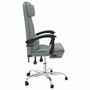 Voir la diapositive 4 : VIDAXL Fauteuil de massage inclinable de bureau Gris clair Tissu