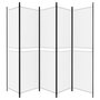 Voir la diapositive 4 : VIDAXL Cloison de separation 5 panneaux Blanc 250x200 cm Tissu
