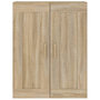 Voir la diapositive 5 : VIDAXL Armoire murale chene sonoma 69,5x32,5x90 cm bois ingenierie