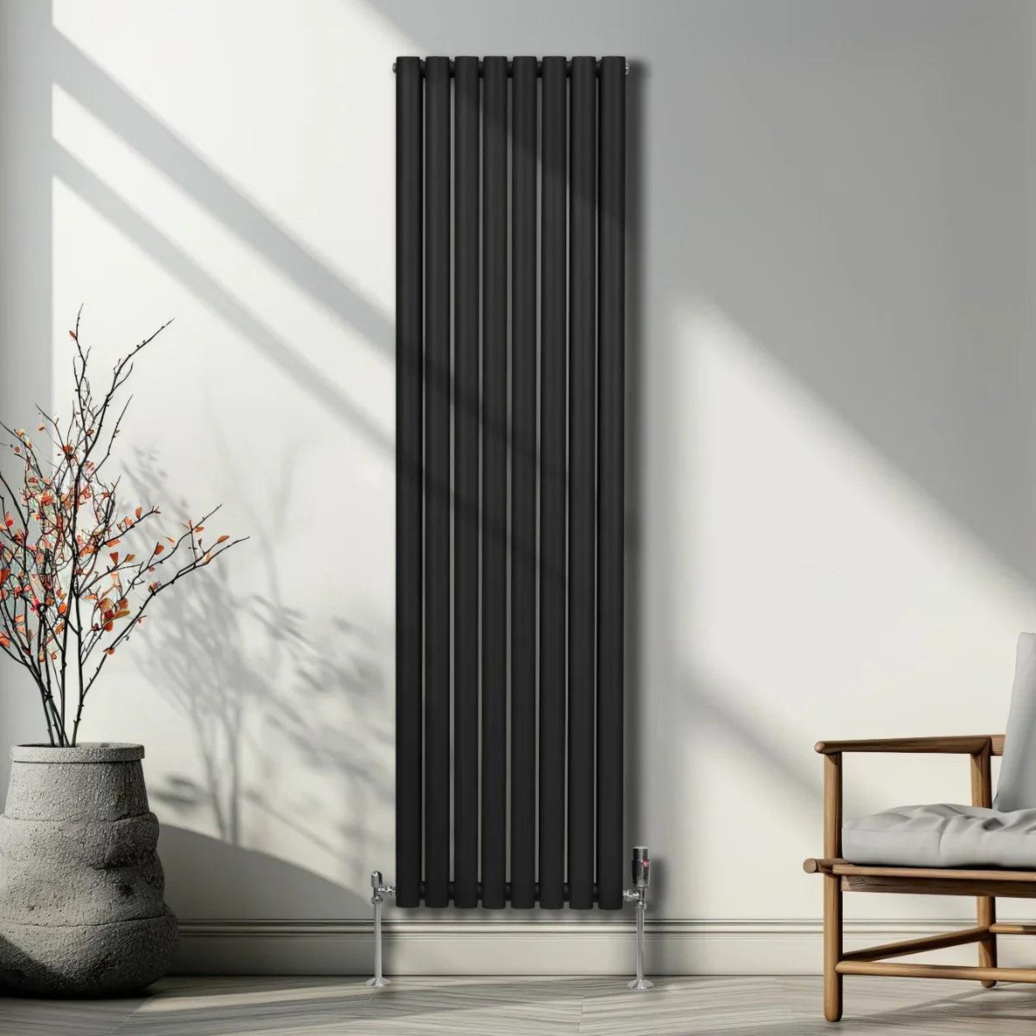Voir la diapositive 4 : MONSTERSHOP Radiateur à colonnes ovales, 2 panneaux - 1800 x 480 mm