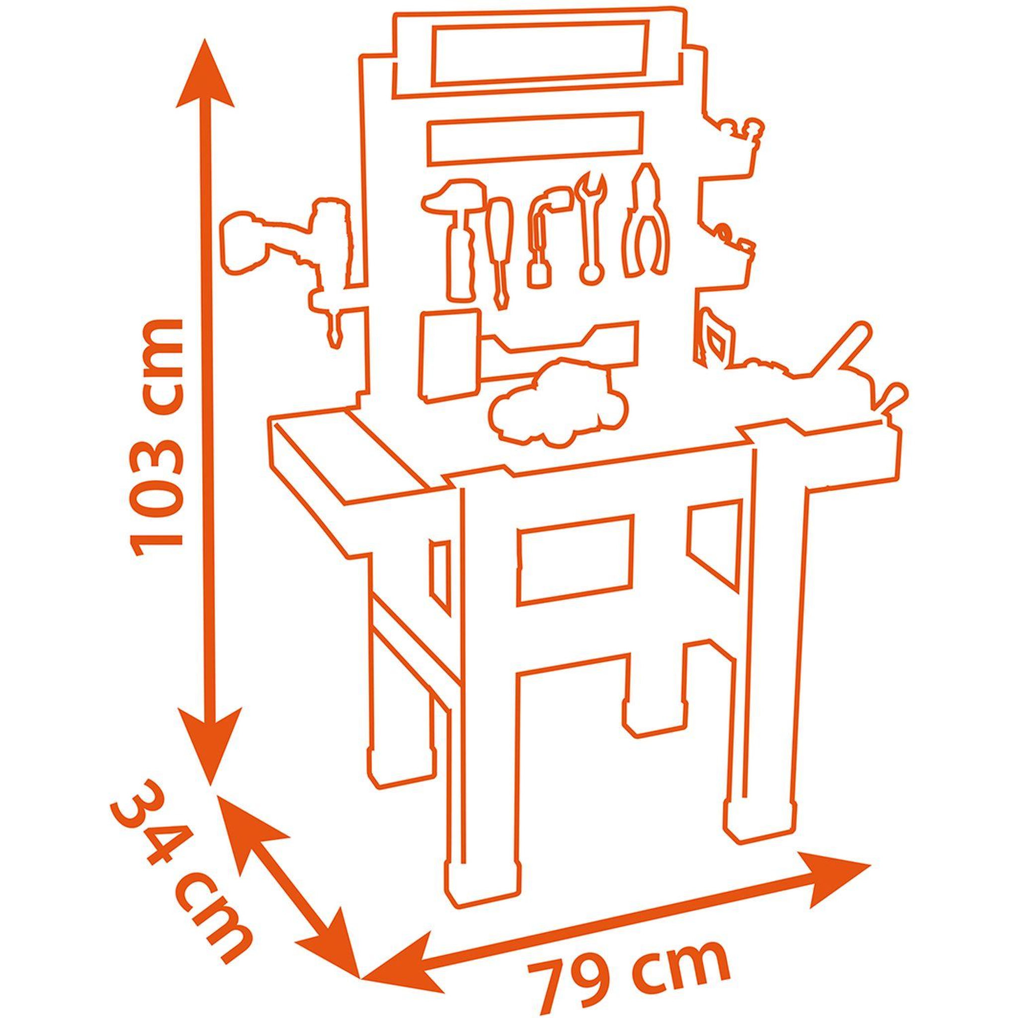 Voir la diapositive 7 : SMOBY Etabli Bricolo Center Black & Decker