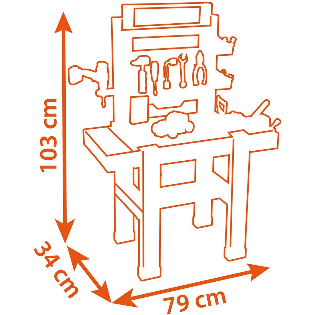 SMOBY Etabli Bricolo Center Black & Decker
