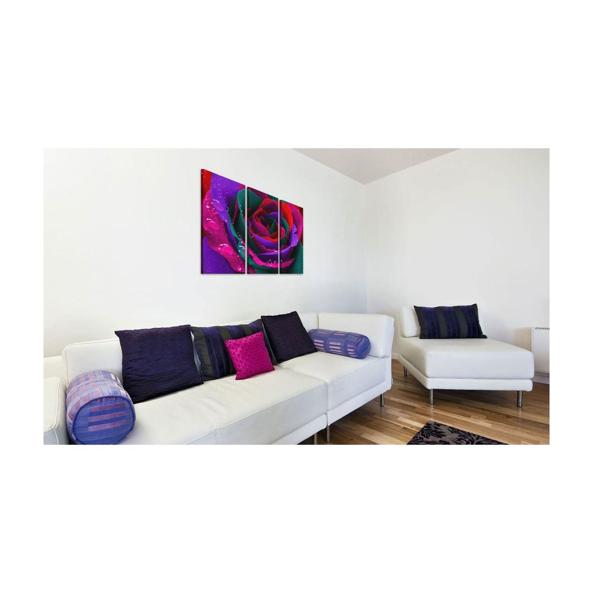 Voir la diapositive 2 : Paris Prix Tableau imprimé  rose irisée