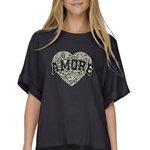 Only T Shirt  Foncé Femme Only Lucy. Coloris disponibles : Gris