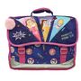 Voir la diapositive 2 : AUCHAN Cartable 38 cm avec pompon polyester violet PRINCESSES DISNEY