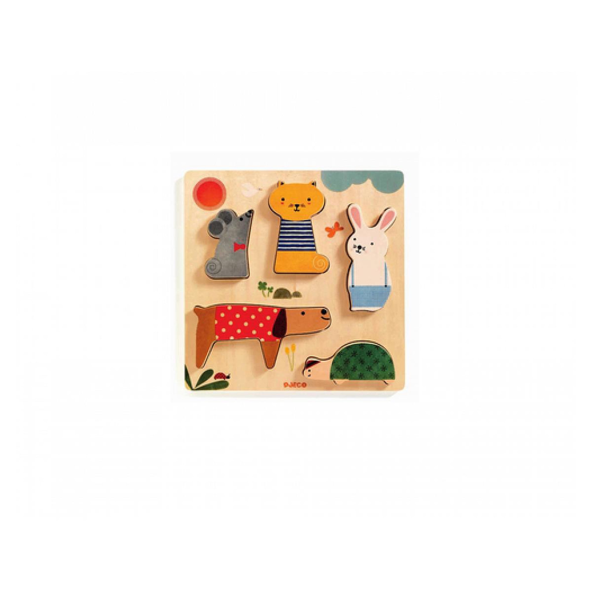 Djeco Puzzle a formes Woodypets