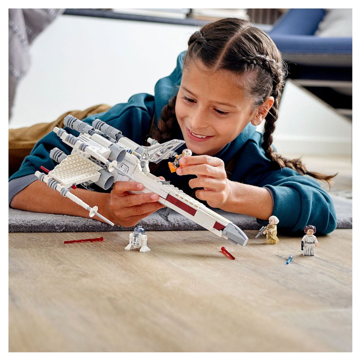 LEGO Star Wars 75301 Le X-Wing Fighter de Luke Skywalker, Jouet, Figurines, Vaisseau Spatial