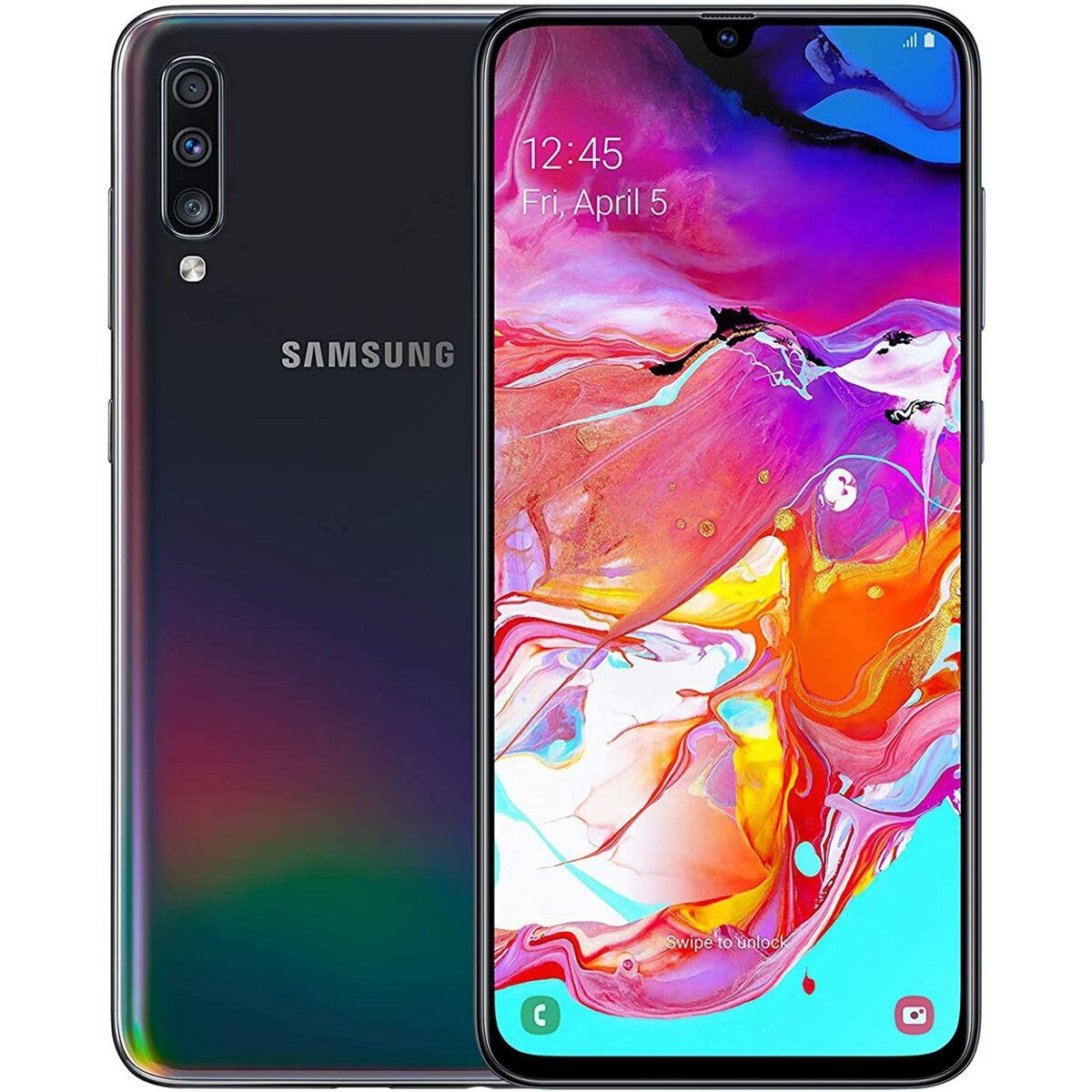Samsung Galaxy A70 (Dual Sim) Reconditionné 128 Go - Grade A - Noir
