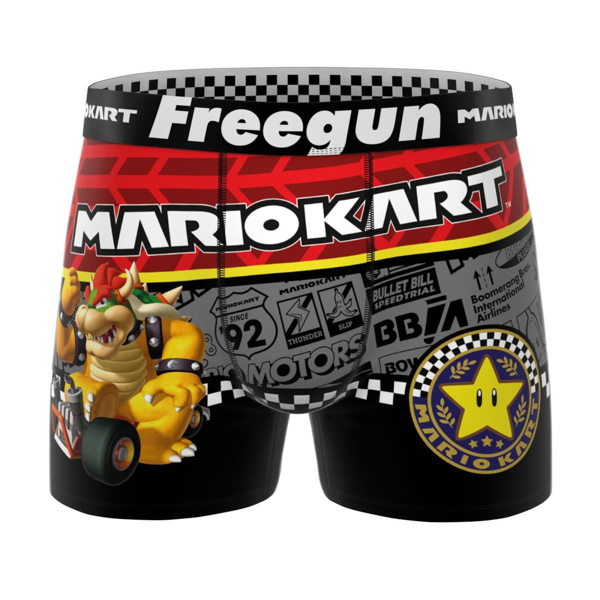 FREEGUN Lot de 3 boxers homme Super Mario Kart
