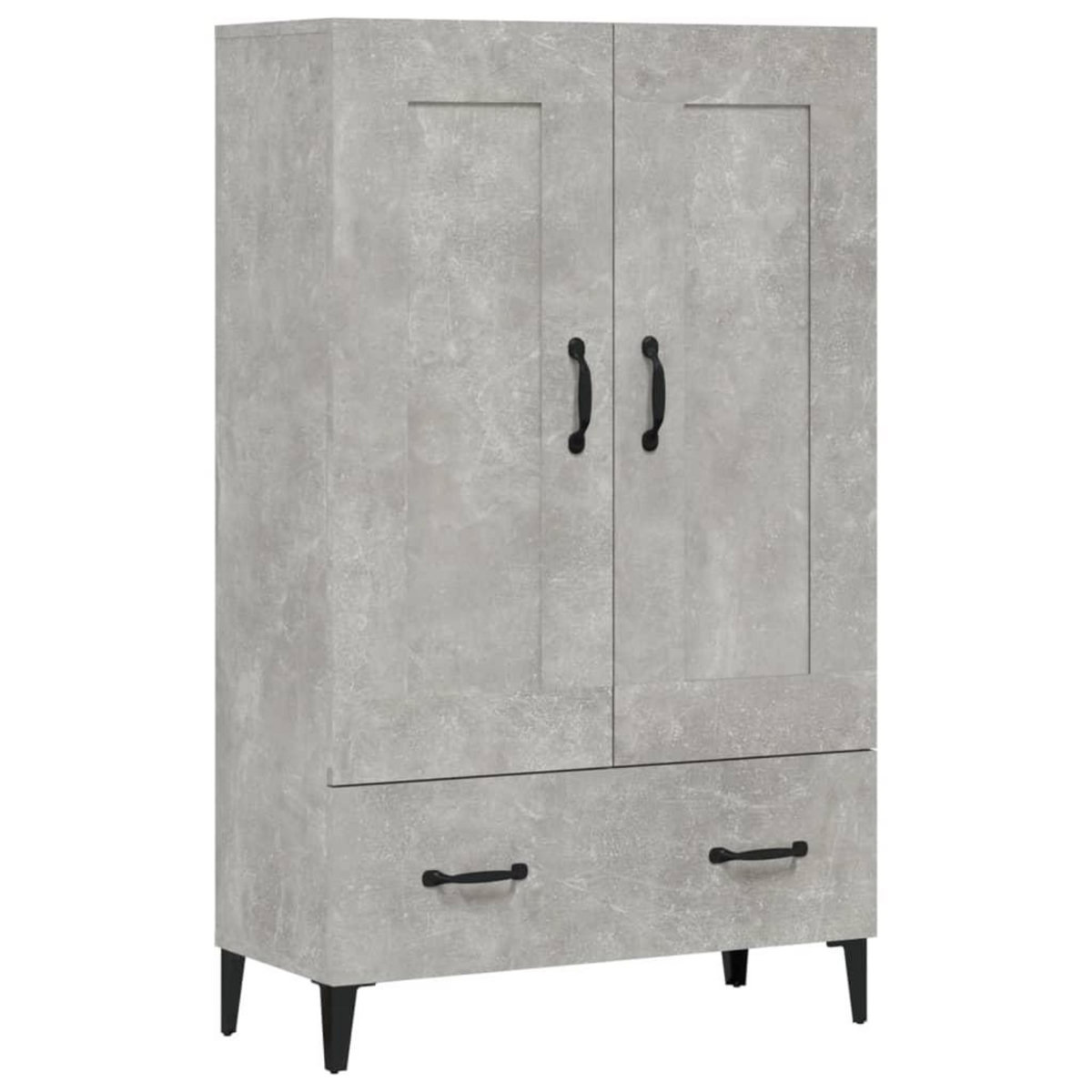 VIDAXL Buffet haut Gris beton 70x31x115 cm Bois d'ingenierie