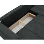 Voir la diapositive 5 : BEST MOBILIER Nicole - canapé d'angle réversible 5 places convertible avec coffre en tissu