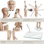 Voir la diapositive 4 : tectake Mannequin de vitrine en plastique beige