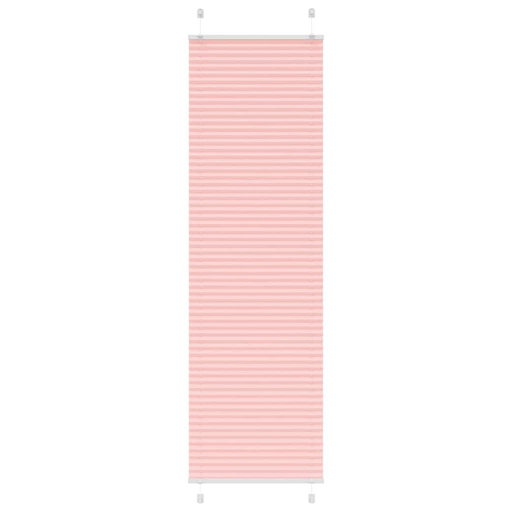 VIDAXL Store plisse rose 65x200 cm largeur du tissu 64,4 cm polyester