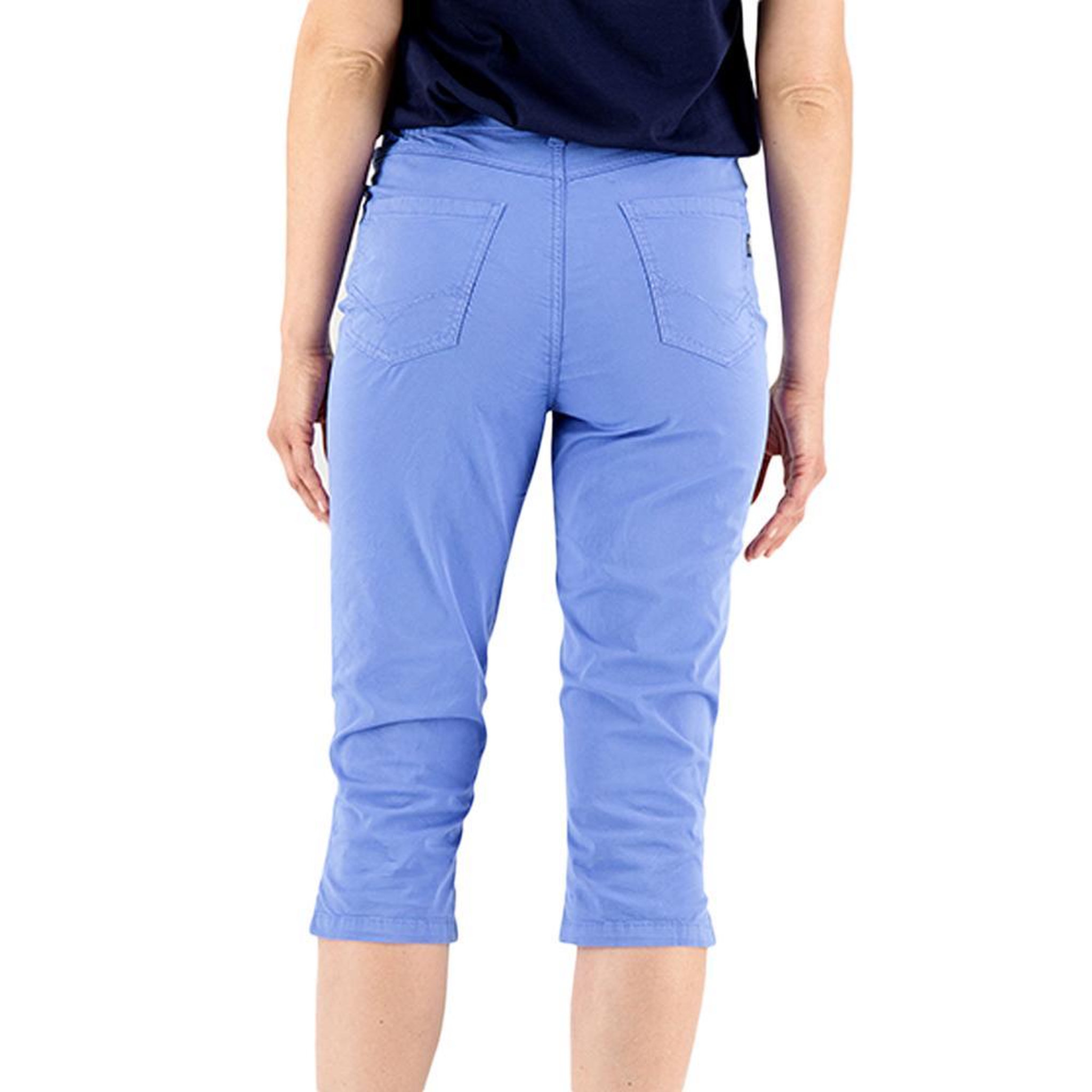 Voir la diapositive 3 : TBS Pantacourt corsaire bleu femme tbs santacor