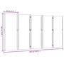 Voir la diapositive 6 : VIDAXL Cloison de separation 5 panneaux taupe 350x180 cm