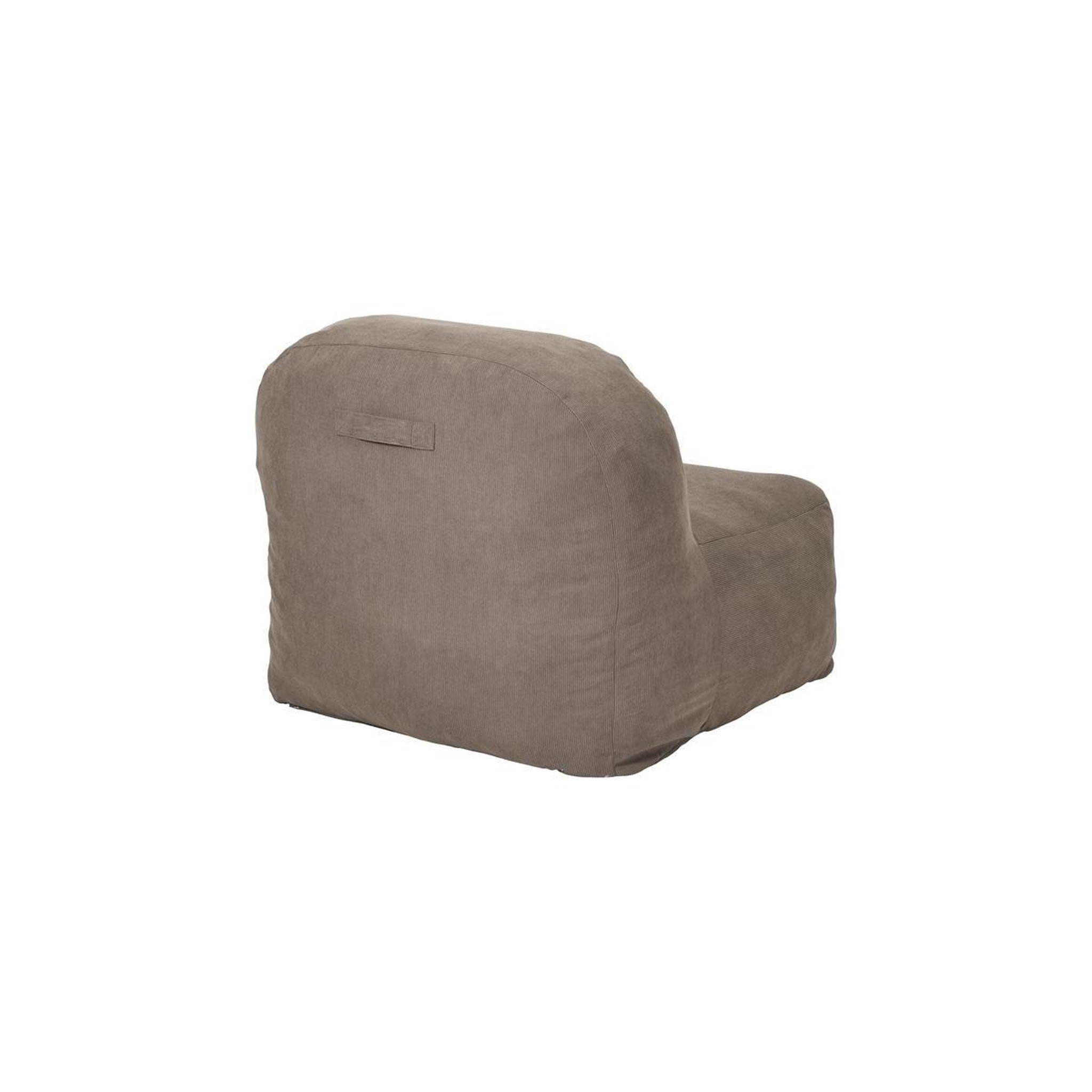 Voir la diapositive 5 : The Home Deco Factory Fauteuil compressé côtelé  jules  85cm taupe