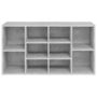Voir la diapositive 5 : VIDAXL Banc a chaussures Gris beton 103x30x54,5 cm Bois d'ingenierie