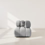 Voir la diapositive 6 : LISA DESIGN Ruby - module d'assise d'angle gauche en velours texturé
