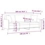 Voir la diapositive 6 : VIDAXL Canape 3 places avec oreillers gris fonce 180 cm tissu