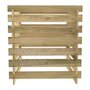 Voir la diapositive 3 : VIDAXL Composteur de jardin a lattes 90x90x90 cm Bois de pin impregne