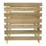Voir la diapositive 3 : VIDAXL Composteur de jardin a lattes 90x90x90 cm Bois de pin impregne