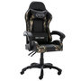 Voir la diapositive 1 : VIDAXL Fauteuil de jeux video Noir et camouflage Similicuir