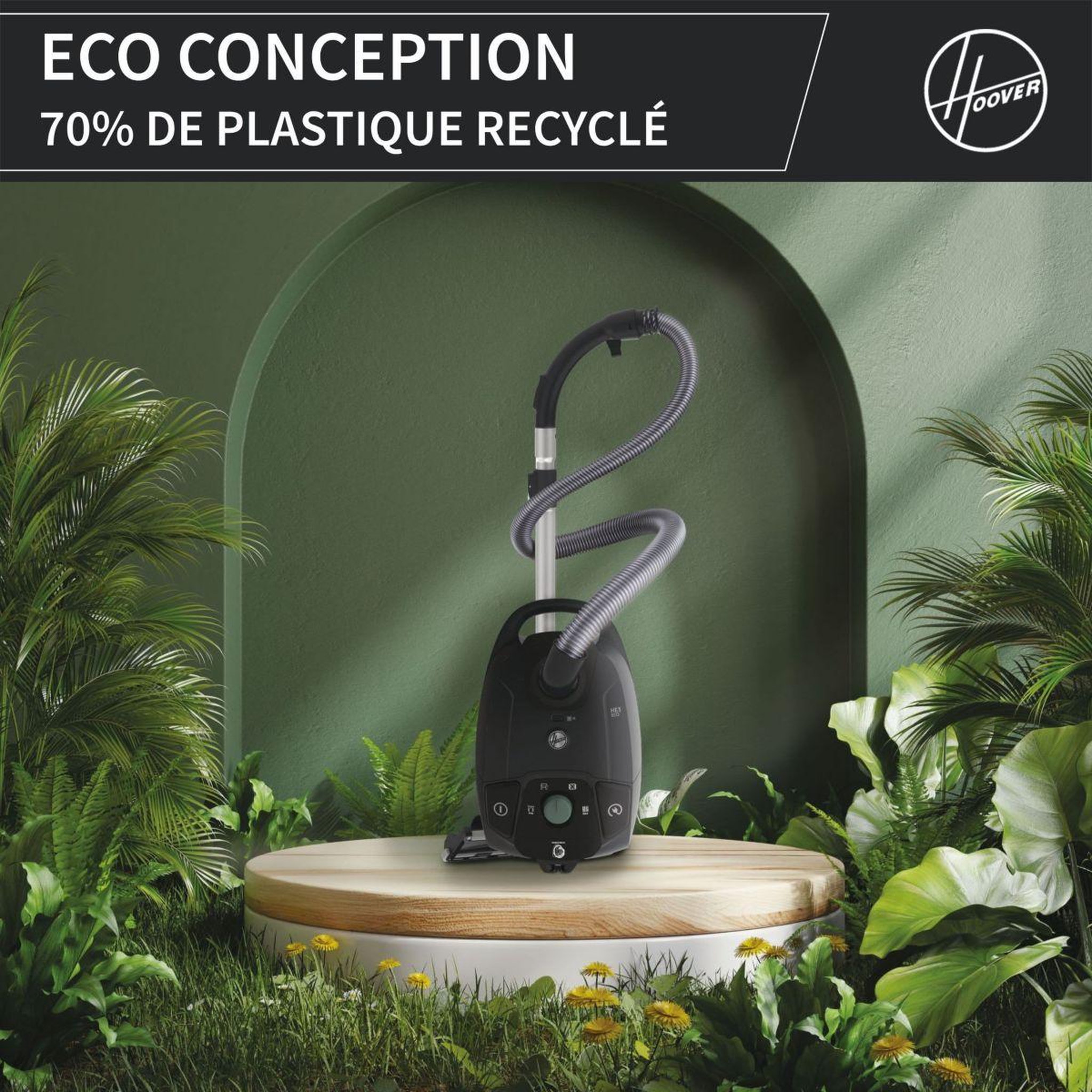Voir la diapositive 2 : HOOVER Aspirateur avec sac HE313HE Eco Responsable