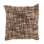 Paris Prix Coussin en Tweed  Cosy  45x45cm Marron & Beige