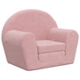 Voir la diapositive 2 : VIDAXL Canape-lit pour enfants rose peluche douce
