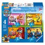Voir la diapositive 1 : RAVENSBURGER RAVENSBURGER Paw Patrol Puzzle - Puppies on the Path, 4in1