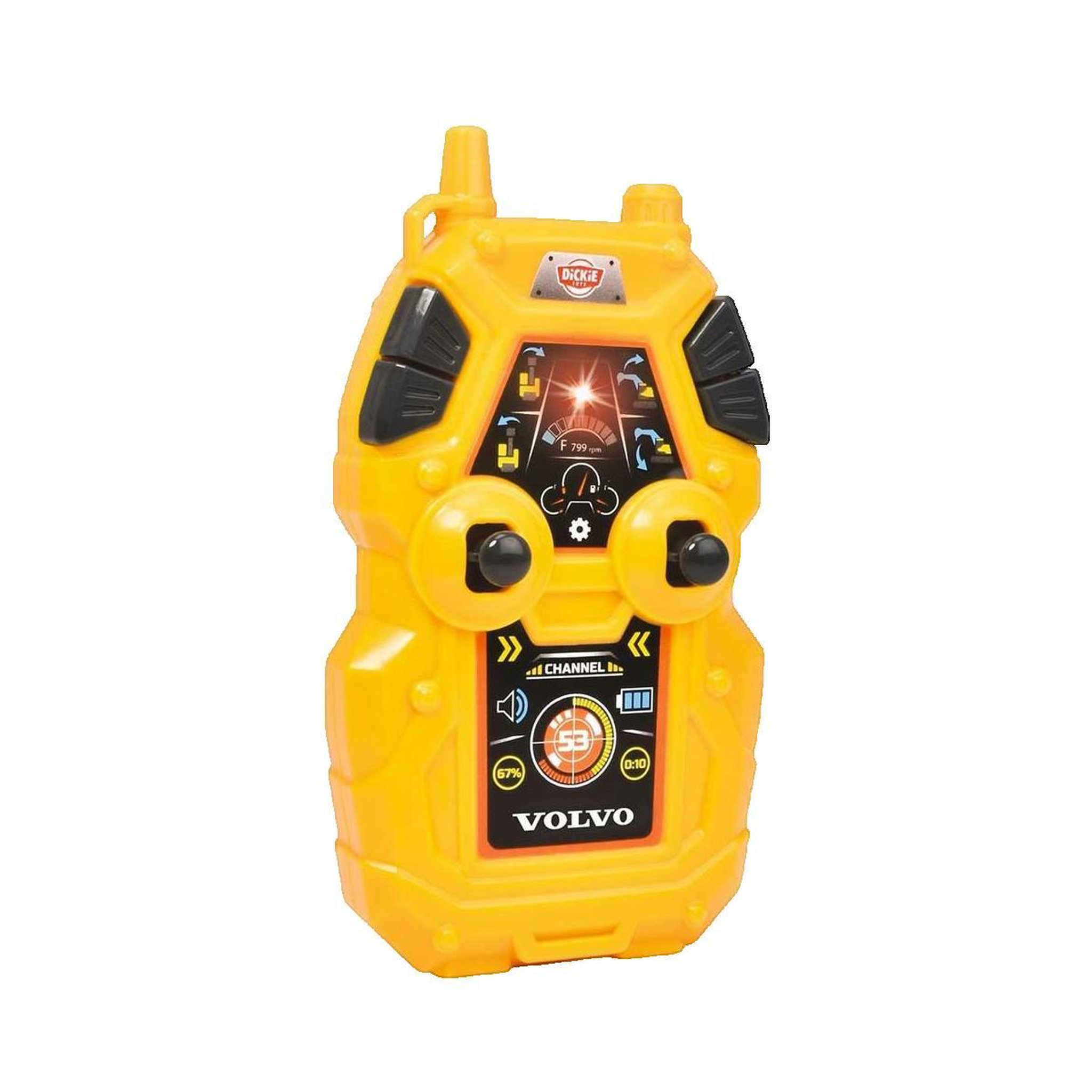 Voir la diapositive 2 : Dickie Toys Excavatrice RC Dickie Volvo Jaune