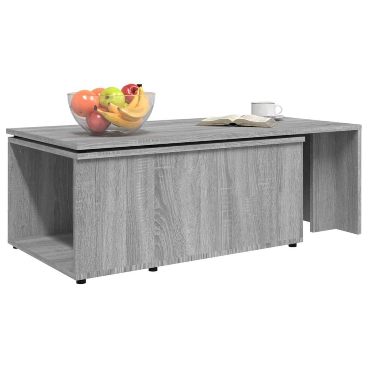 VIDAXL Table basse Sonoma gris 150x50x35 cm Bois d'ingenierie