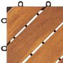 Voir la diapositive 5 : VIDAXL Tuiles de terrasse 30 pcs Marron 30x30 cm Bois massif d'acacia