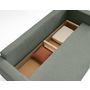Voir la diapositive 4 : BEST MOBILIER Topaze - canapé 3 places - convertible avec coffre - en tissu velours relief