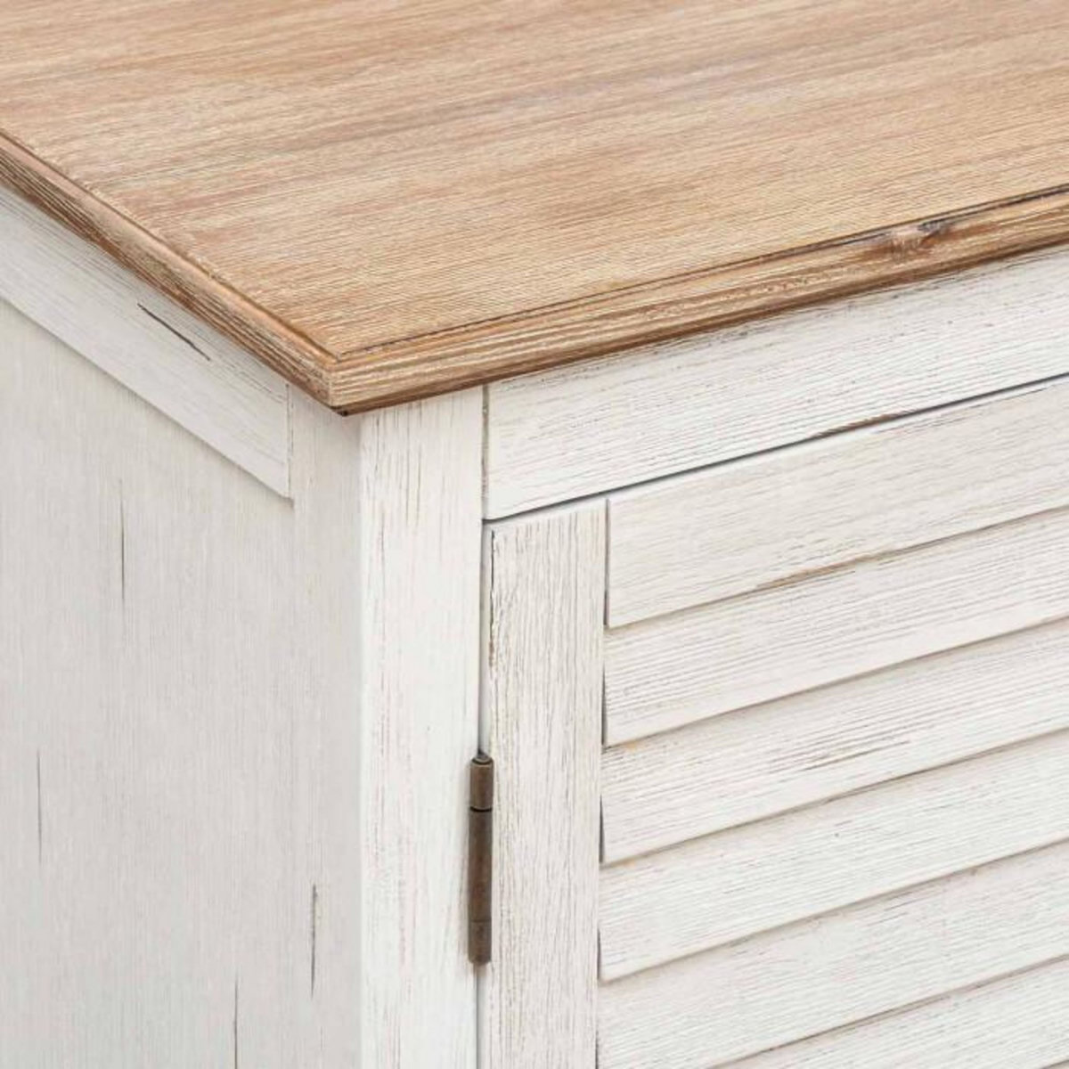 ATMOSPHERA Buffet 2 Portes en Bois  Olbia  110cm Blanc