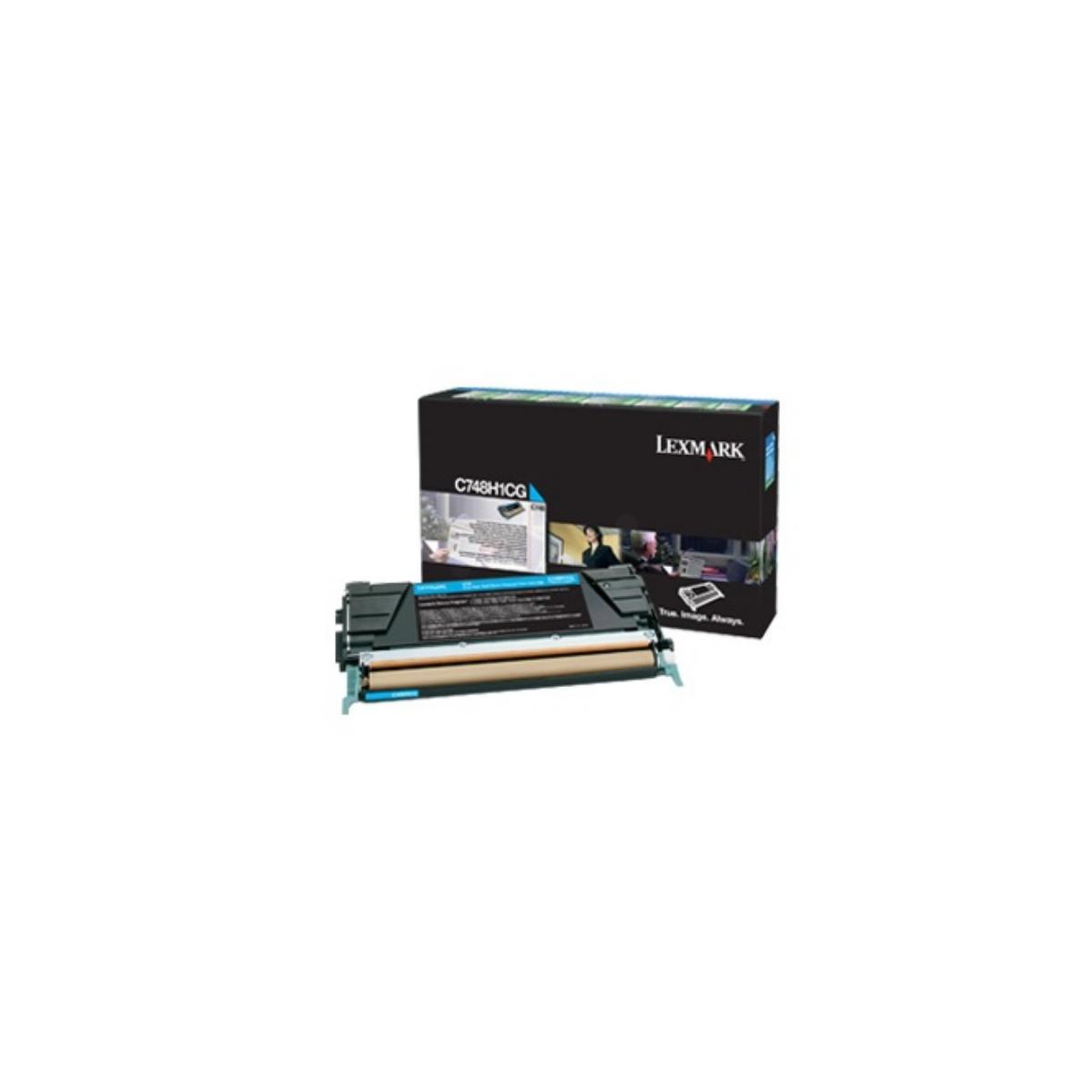 Voir la diapositive 2 : Lexmark Cartouche de toner Lexmark C748H3CG cyan