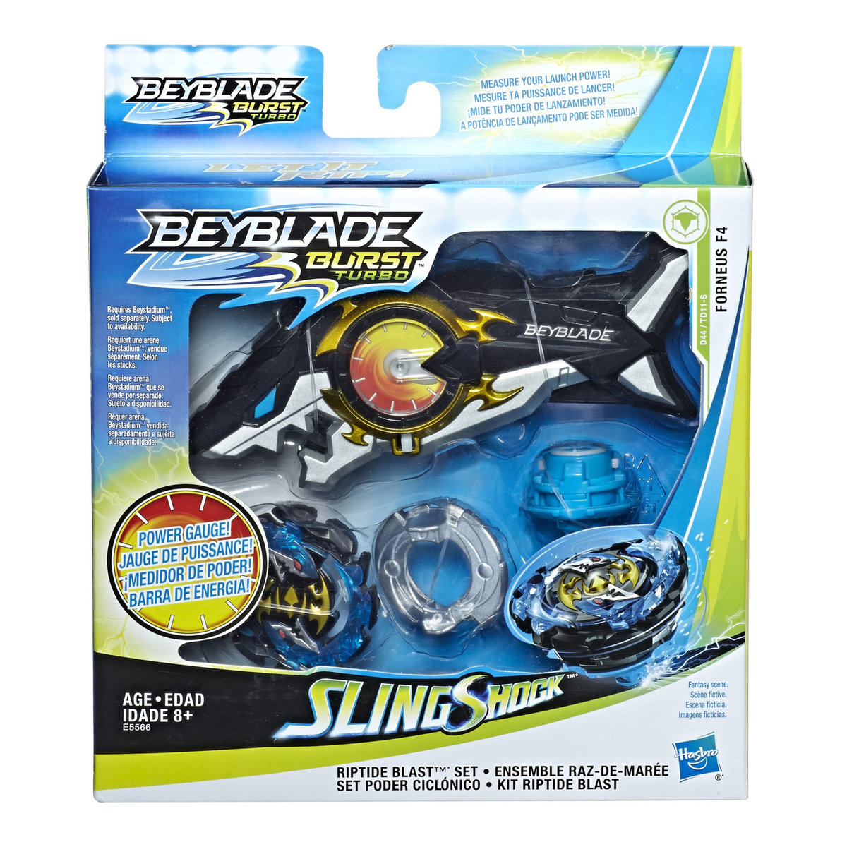 BEYBLADE Set lanceur requin + toupie - Beyblade Burst Turbo